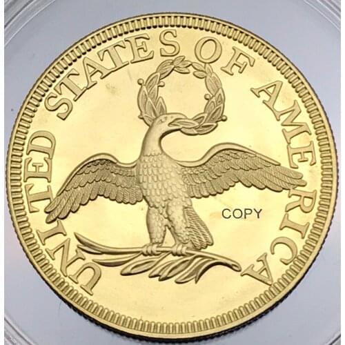 United States Of America 1795 Liberty Capped Bust To Right Gold Coin Brass Metal Copy Coin