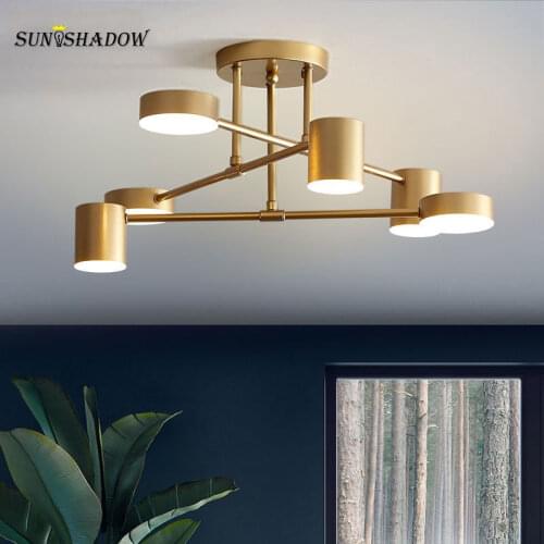 Led Chandelier Lustre Modern Home Chandelier Lamp for Living room Bedroom Dining room Kitchen Luminaires Gold White Black frame