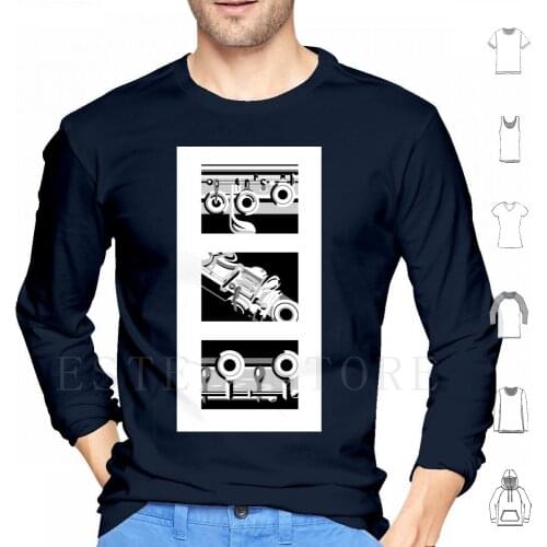 Flute Triptych Hoodie Long Sleeve Flute Woodwind Instrument Music Musical Sheet Music Notes Treble Clef