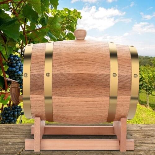 Vintage Wood Oak Timber Wine Barrel for Beer Whiskey Rum Port Reusable Bar Tools Bucket Brewage Decorative Wine Barrel