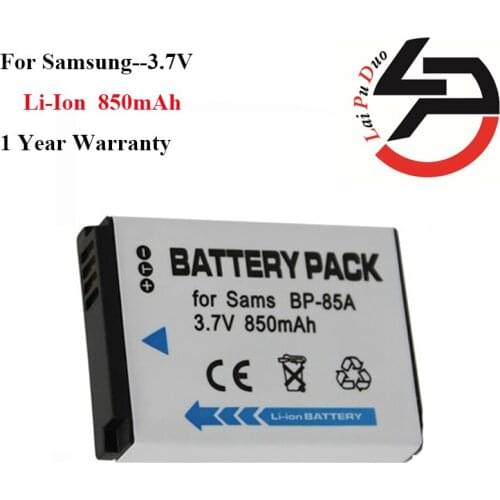 High Quality 850mAh Brand New Replacement Battery For Samsung BP85A 85A BP-85A PL210 SH100 WB210 ST200F ST200