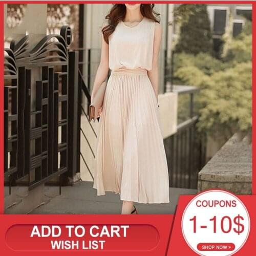 Young17 Women Elegant Dress Summer Chiffon Plain New Party Office Summer Vestido 2020 Fashion Long Dress Clothes Midi Dress