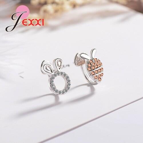 Cute Asymmetric Clip Cuff Earrings 925 Sterling Silver Austrian Crystal Cubic Zircon Ear Brincos Jewelry 1 New Fashion Bijoux