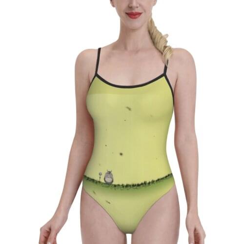 Women 2021 Exotic Bikinis Totoros Lovely Cat Women Swimsuit One-Piece Bikini Japanese Anime Chibi Women Beach wear