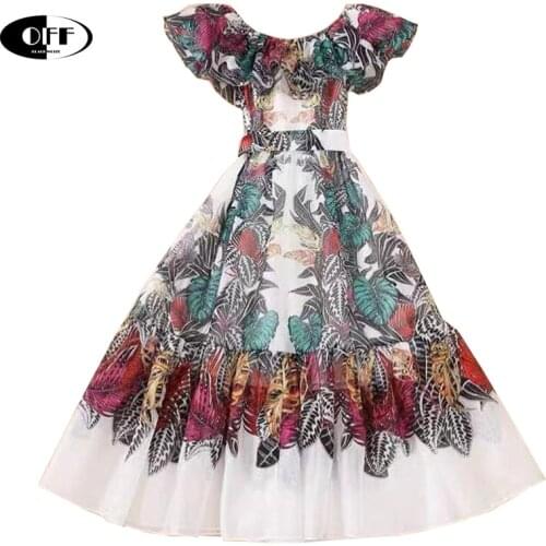 Designer runway party evening midi-long dresses for women ruffles short sleeve sexy vintage goblincore exotic dress vestidos
