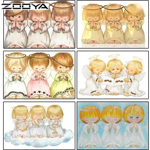 ZOOYA 5D DIY Diamond Painting 6 style Angel Full Drill Diamond Embroidery Mosaic Sale Gift Decor Pictures of Rhinestones RF1861