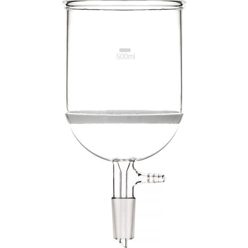 500ml 24/40 Glass Buchner Funnel Core Sand Disk Coarse Filter With Filtration Vacuum Adapter