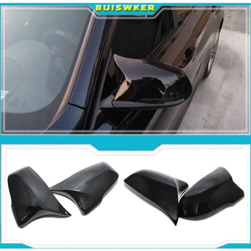 Rearview For BMW 1 2 X1 X2 Z4 Series Side Wing Mirror Cover Cap F39 F45 F46 F48 F49 F53 G39 Carbon Fiber Black High Quality