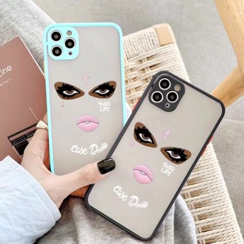 Negroes Black Girls Women Phone Case for iphone 6s 7 8 Plus SE 2020 12 11 Pro Max X XS MAX XR Back Hard Shockproof Matte Cover