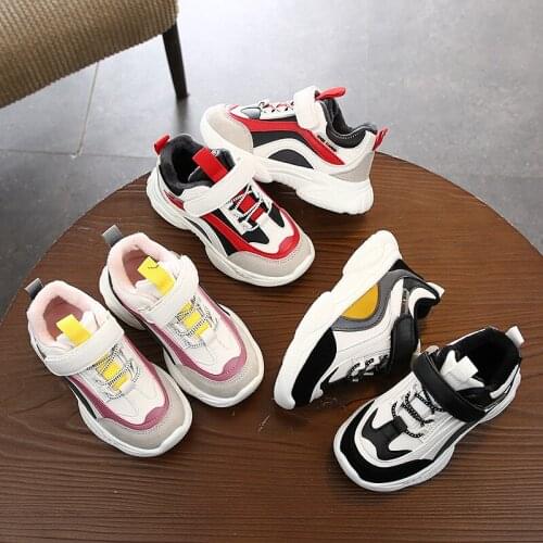Children Sport Shoes Autumn Winter New Fashion Breathable Kids Boys Net Shoes Girls Anti-Slippery Sneakers Baby Toddler Shoes