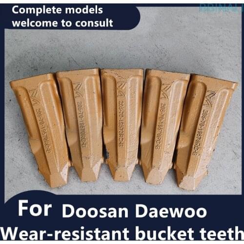 For Doosan Daewoo Excavator bucket teeth wear-resistant mine rock forging bucket teeth young teeth bucket teeth pin tooth root