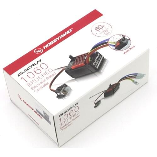 HobbyWing QuicRun Brushed 1060 60A Electronic Speed Controller ESC 1060 With Switch Mode BEC For 1:10 RC Car