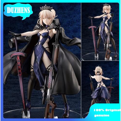 100% Original:Fate FGO Altria Pendragon black saber 25cm PVC Action Figure Anime Figure Model Toys Figure Collection Doll Gift