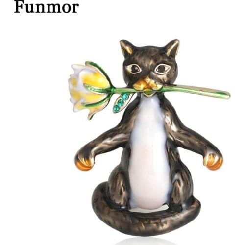 Funmor Brooches With Cats For Clothes