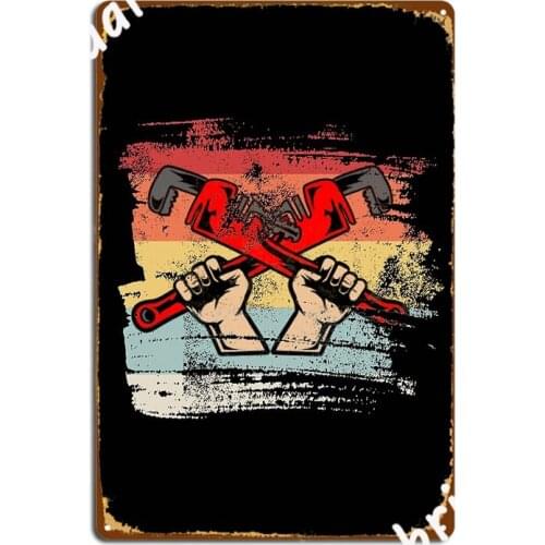 Tool Retro Gift For Plumber Metal Sign Wall Wall Decor Cinema Garage Create Tin Sign Poster