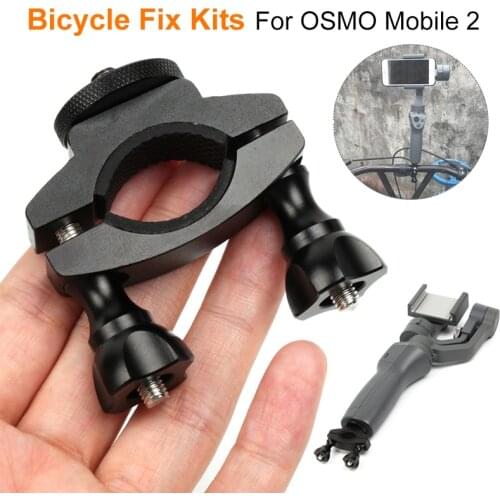 DJI OSMO Mobile 2 Bicycle Mount Bracket Bike Stabilizer Clip Supportor for DJI pocket 2 osmo 4 Handheld Gimbal Accessories