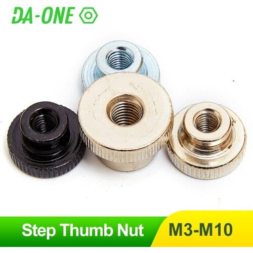 M3 M4 M5 M6 M8 M10 Zinc Plated/Nickel Knurled Thumb Nut Iinstrument Hand Tighten Nuts 3d Printers Parts Curtain Wall DIY