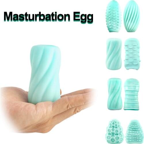 Male Masturbator Eggs Cup Realistic Vagina Anal Soft Tight Pussy Clit Stimulation Erotic Sex Toys For Adult 18 Men Masturbate