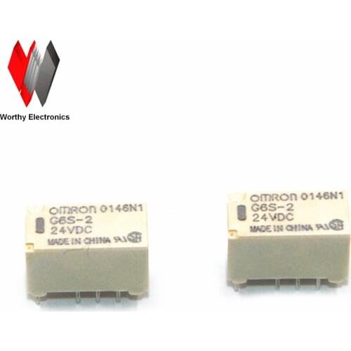 Wholesale 10ocs/lot relay G6S-2-24VDC