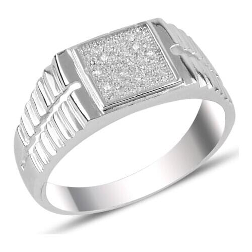 Silver 925 Sterling Zircon Stone Ring