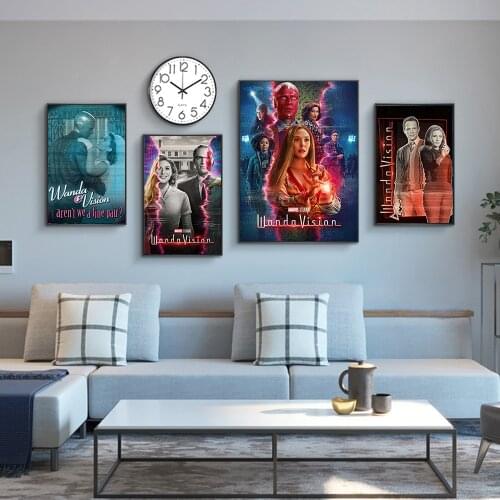 Wanda Vision Hot American TV Series Wall Art Posters Fashion Print Canvas Painting Living Room Bedroom Corridor Decor Pictures