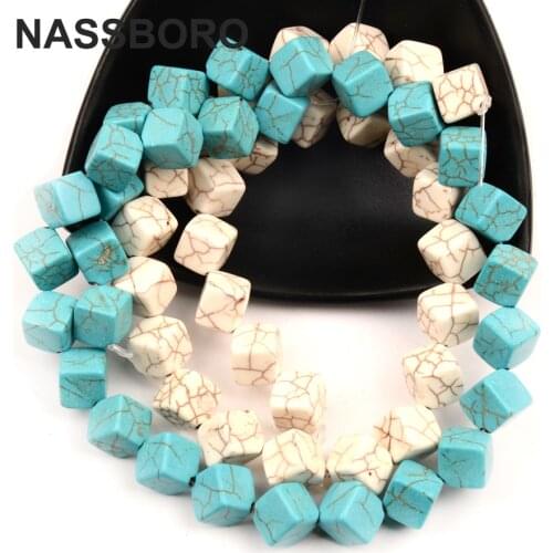 8mm 10mm Green Square Beads Loose Natural Stone Beads For Jewelry Necklace Bracelets Making Wholesale Handmade