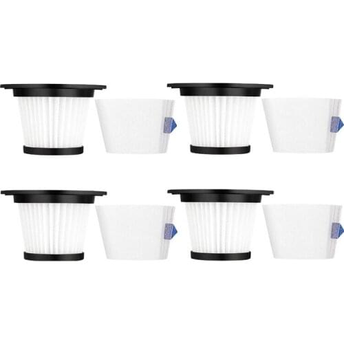4 Set Replacement Filters Strainer Sn for Moosoo K17 Cordless Vacuum Cleaner Replace Filter Parts