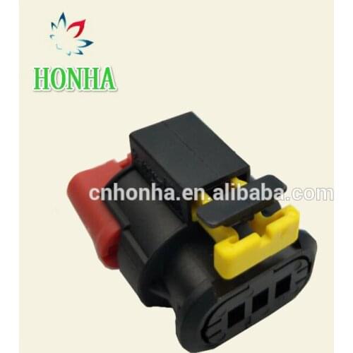 Free shipping 3pin for tyco auto wire harness Sealed Sensor Fuel/Diesel Injector Ignition coil Connector 284425-1/284426-1
