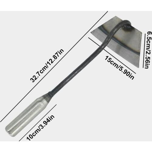 All-Steel Hardened Hollow Hoe Durable Garden Weeder For Backyard Sharp Vegetable Gardening Shovel, Grass Shovel And Rake Tools