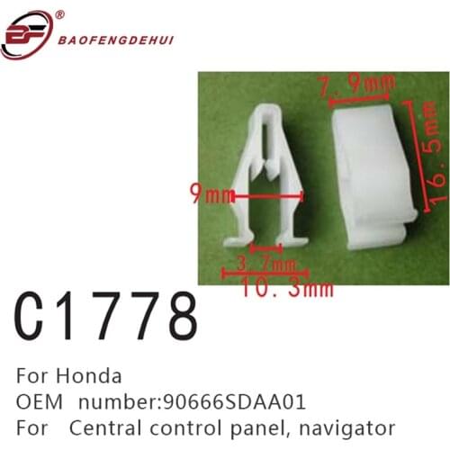 Central Control Panel Positioning Buckle For Honda 90666SDAA01 Navigator Fasteners Screws