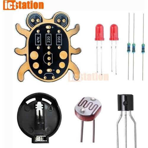 Weevil Eye Electronic Diy Kit Beginner Learn To Solder Fun Kit Handmade Gift Fit for Student Experiment Parent-Child Interaction