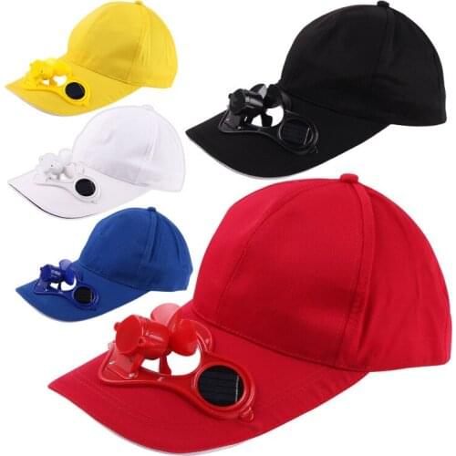 Factory whilesale Solar fan cap Sun visor Cap Sun visor Cap for men and women Solar toy sunshade advertising hat