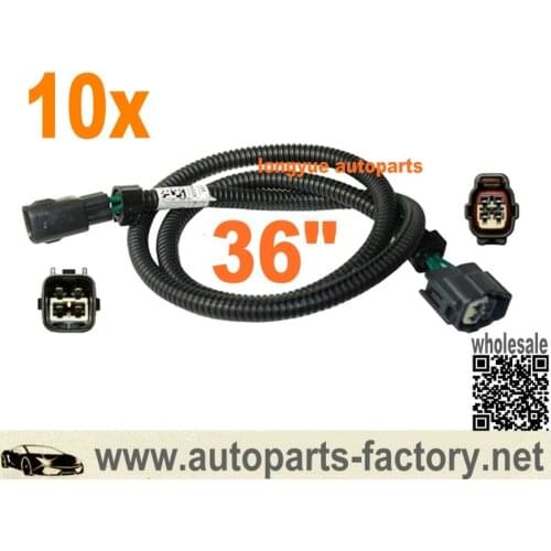Longyue 10pcs 4 pin Oxygen O2 Sensor Extension Harness for Toyota