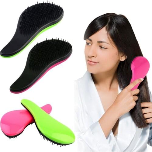 Mini Magic Handle Tangle Detangling Hair Comb Shower Hair Brush Salon Styling Tamer Tool Home Professional For Salon Hairbrush
