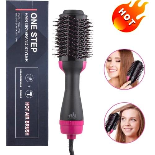 1000W Multifunctional 4 in 1 Hair Straightener Curler Electric Comb Salon Hair Styling Tools Hair Dryer Hot Air Brush Styler
