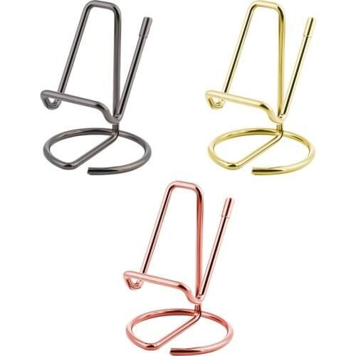 Mobile Phone Stand Business Card Holder for Desk Business Card Display Holder Stand Cute Metal Office Desktop Name Card Holder