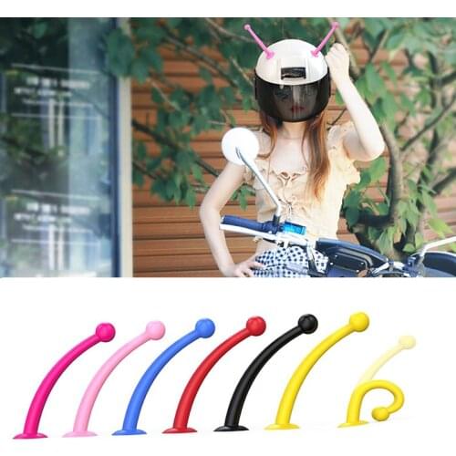 2Pcs Motorcycle Helmet Silicone Suction Cup Tentacles Decorative Accessories Antenna Sucker Bee Snail Tentacles Horns Dropship