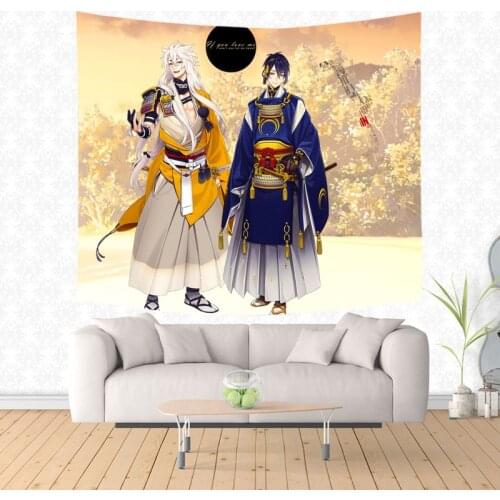 Touken Ranbu Print Wall Hanging Tapestry Beach Towel Home Party Decoration Sofa Cover Blanket Wall Carpet Yoga Mat