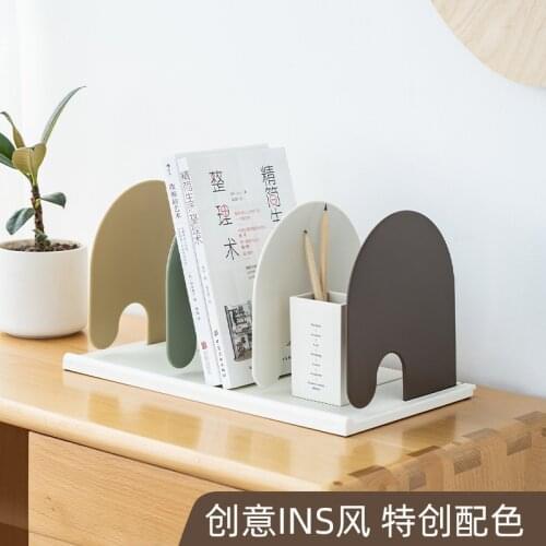 Desktop Bedside Table Children Dormitory Bookcase Bedside Table Students Office Storage Rack Bookshel Storage Desktop Bookcase