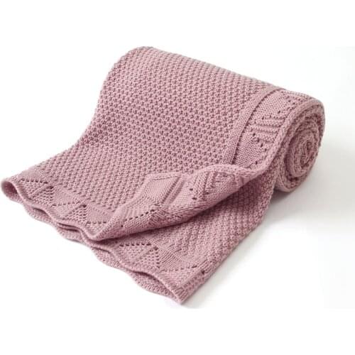 Baby Blankets Knitted Newborn Swaddle Wrap Crib Quilt Super Soft Toddler Infantil Stroller Sofa Bedding Sleeping Covers 100*80cm