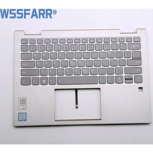 Palmrest Keyboard Bezel for Lenovo YOGA 730-13IKB 730-13ISK US Upper cover Upper case Black Silver With Backlit