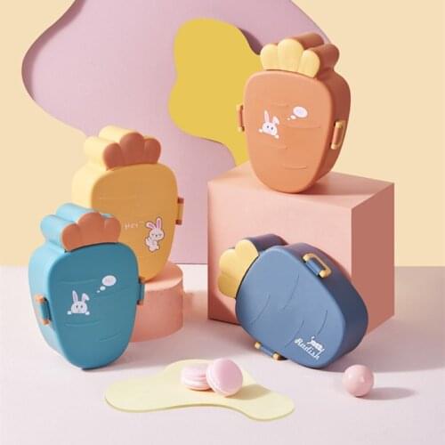 Plastic Radish Lunch Box Salad Fruit Food Storage Container Children Kids School Office Microwave Bento Box Kitchen Accessories