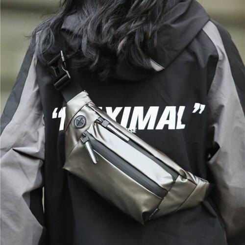 Waist bag fashion lady messenger bag simple casual trendy male chest bag riding back shoulder bag mobile phone bag chest bag