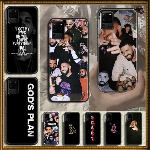 Rapper Drake Phone case For Samsung Galaxy Note 4 8 9 10 20 S8 S9 S10 S10E S20 Plus UITRA Ultra black fashion Etui tpu