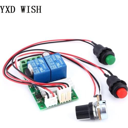 PWM DC Motor Speed Regulator Controller Board Adjustable Speed Control Reversible PWM Relay Module DC 6V-28V 12V 24V 3A 21kHz