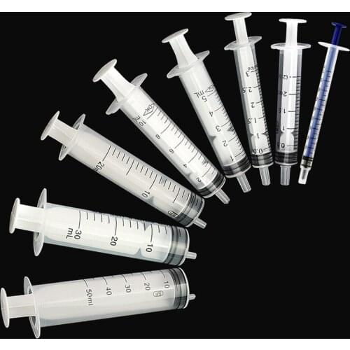 5/10/50/100pcs plastic 8 Sizes Plastic Hydroponics Analyze measure Cubs Disposable Measuring Nutrient Syringe for plant pets Cat
