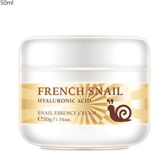 50ml Snail Face Cream Hyaluronic Acid Moisturizer for Face Nourishing Serum Day Cream for Face Anti Wrinkle Aging Cream