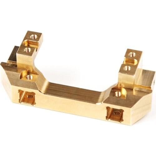 TRX4 TRX-4 bumper beam brass front crash barrier mount front rudder rack