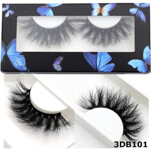 Visofree 25 mm mink eyelashes Dramatic Handmade faux 3D mink lashes fluffy makeup Thick fake lashes Crueltyfree eye lashes 3DB01