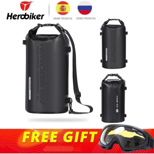 HEROBIKER 20L Waterproof Motorcycle Bag Motorcycle Backpack Helmet Bag Luggage Moto Tank Bag Motorbike Racing Bags